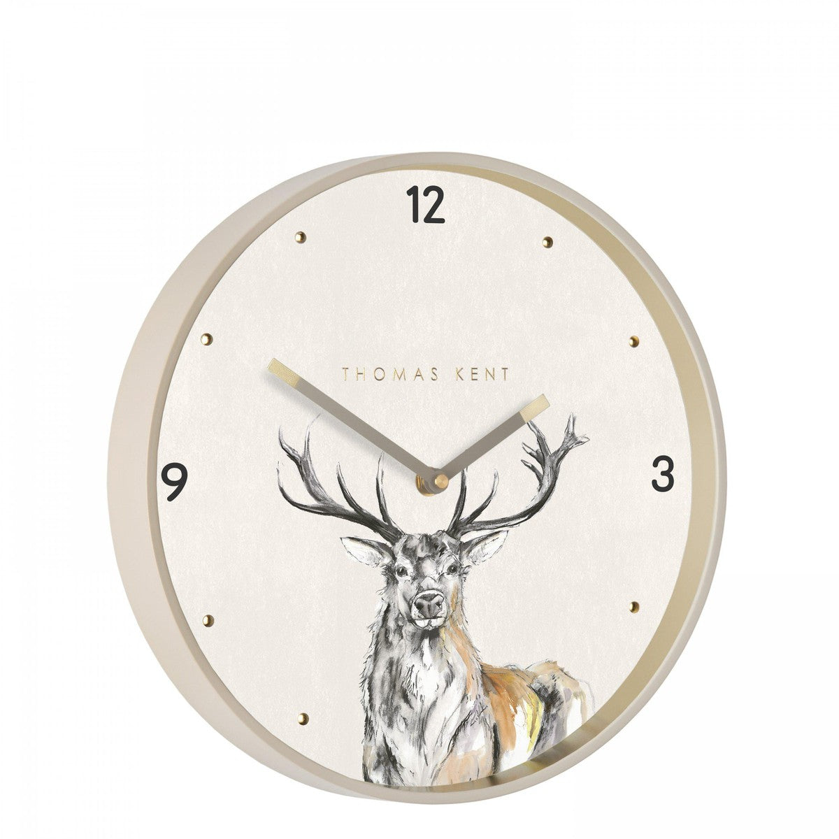 Thomas Kent 12'' Wild Stag Wall Clock