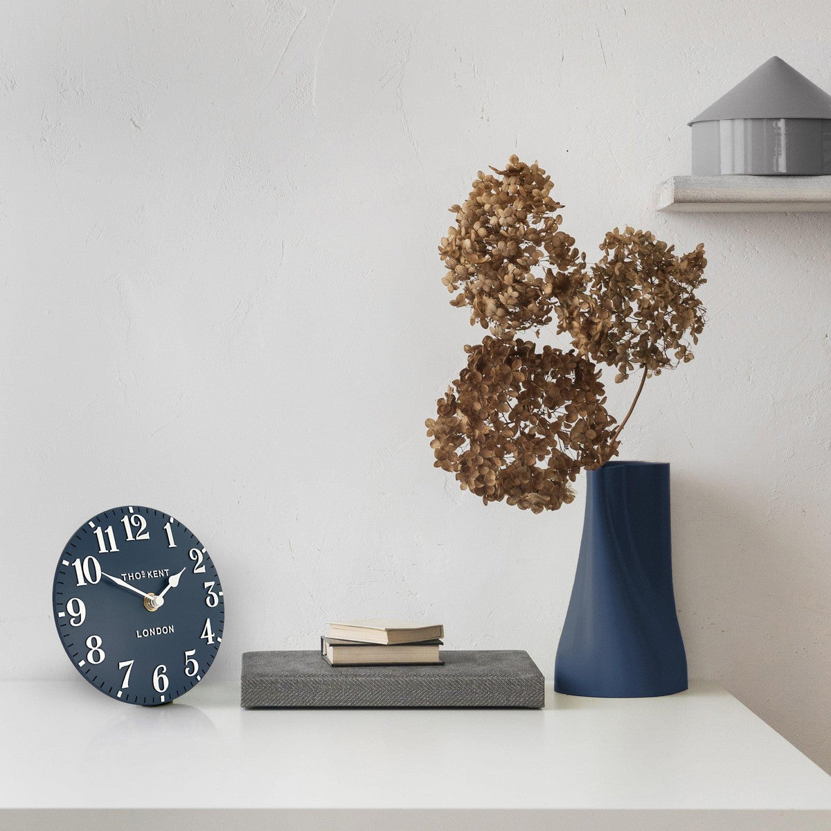 Thomas Kent 15cm Arabic Mantel Clock Ink