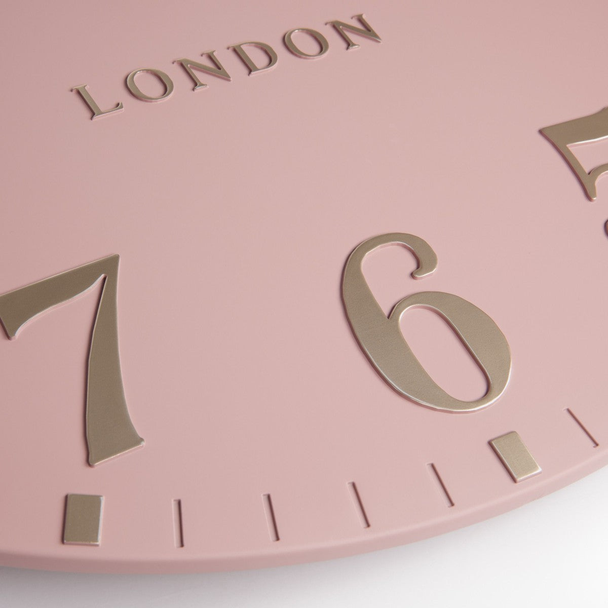 Thomas Kent Arabic 50cm Large Wall Clock - Blush Pink