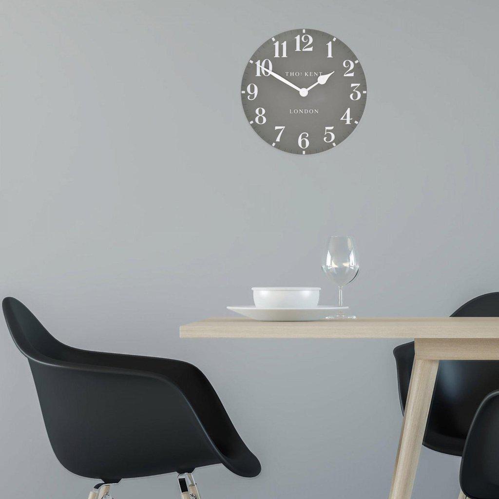 Thomas Kent Arabic Dolphin Grey Wall Clock 30cm-Beaumonde