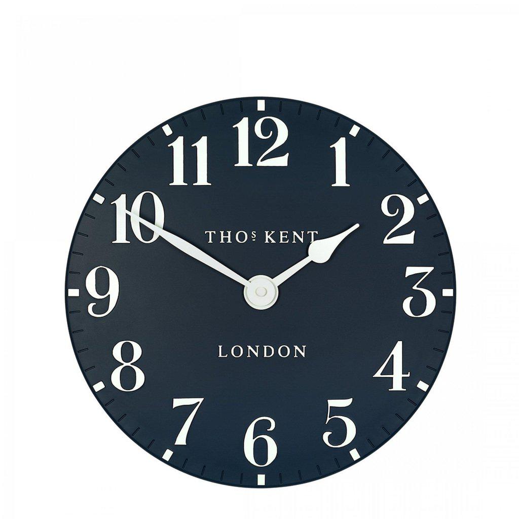 Thomas Kent Arabic Wall Clock 30cm - Ink Blue-Beaumonde