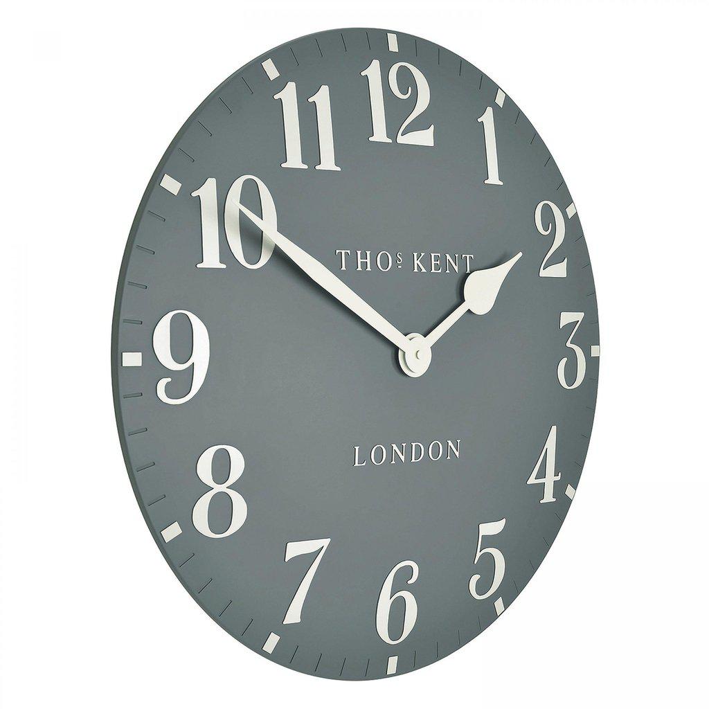 Thomas Kent Arabic Wall Clock Flax Blue 50cm-Beaumonde