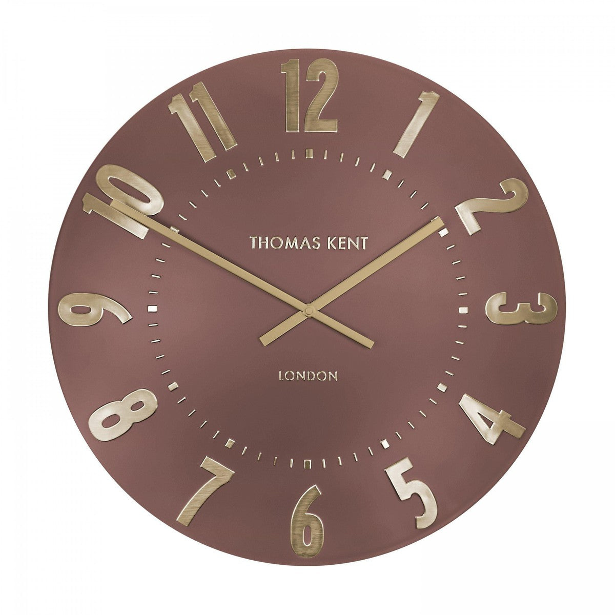 Thomas Kent Mulberry 50cm Large Wall Clock - Auburn