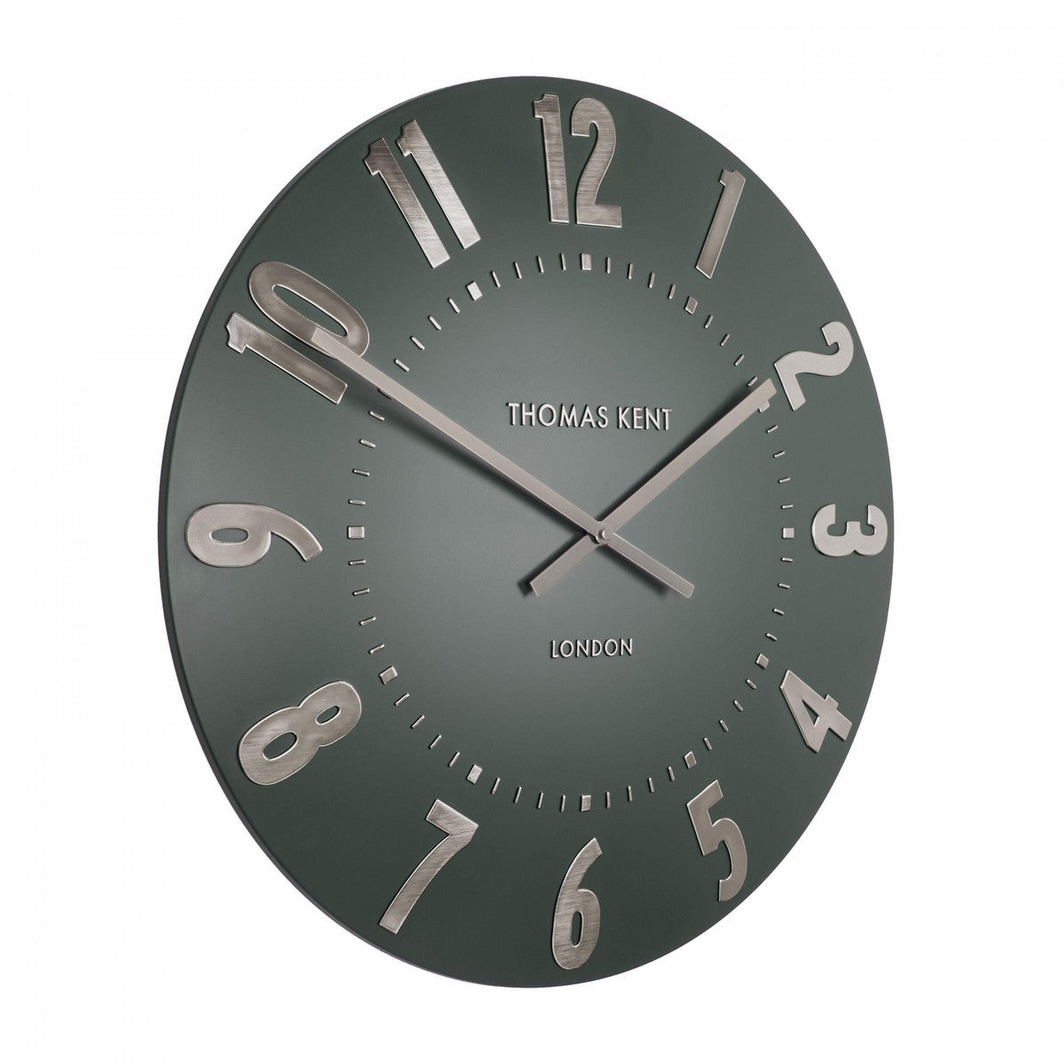 Thomas Kent Mulberry 50cm Large Wall Clock - Olive Green