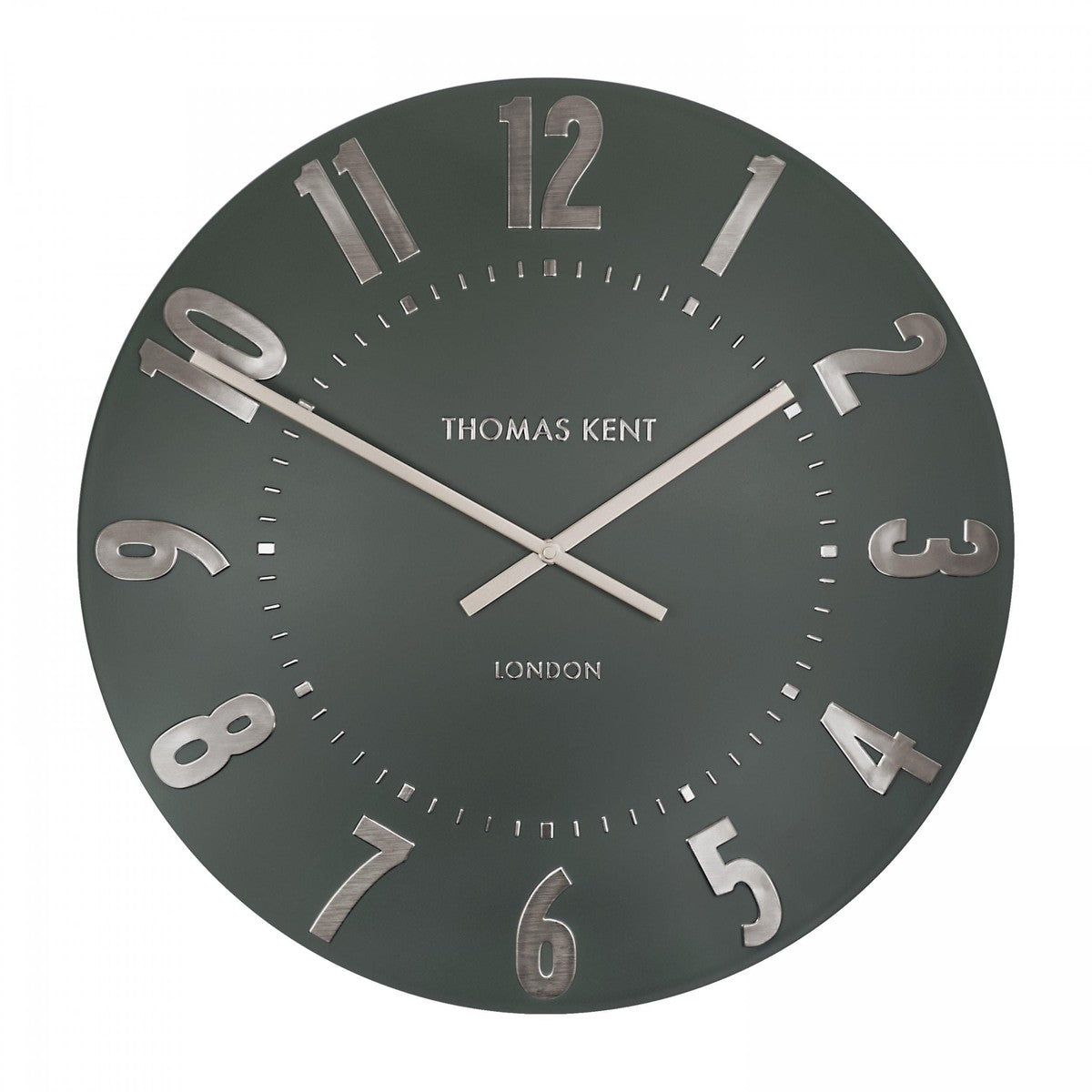 Thomas Kent Mulberry 50cm Large Wall Clock - Olive Green