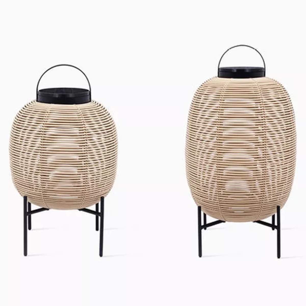 Vincent Shepherd Tika Solar Lantern Steel Base Small