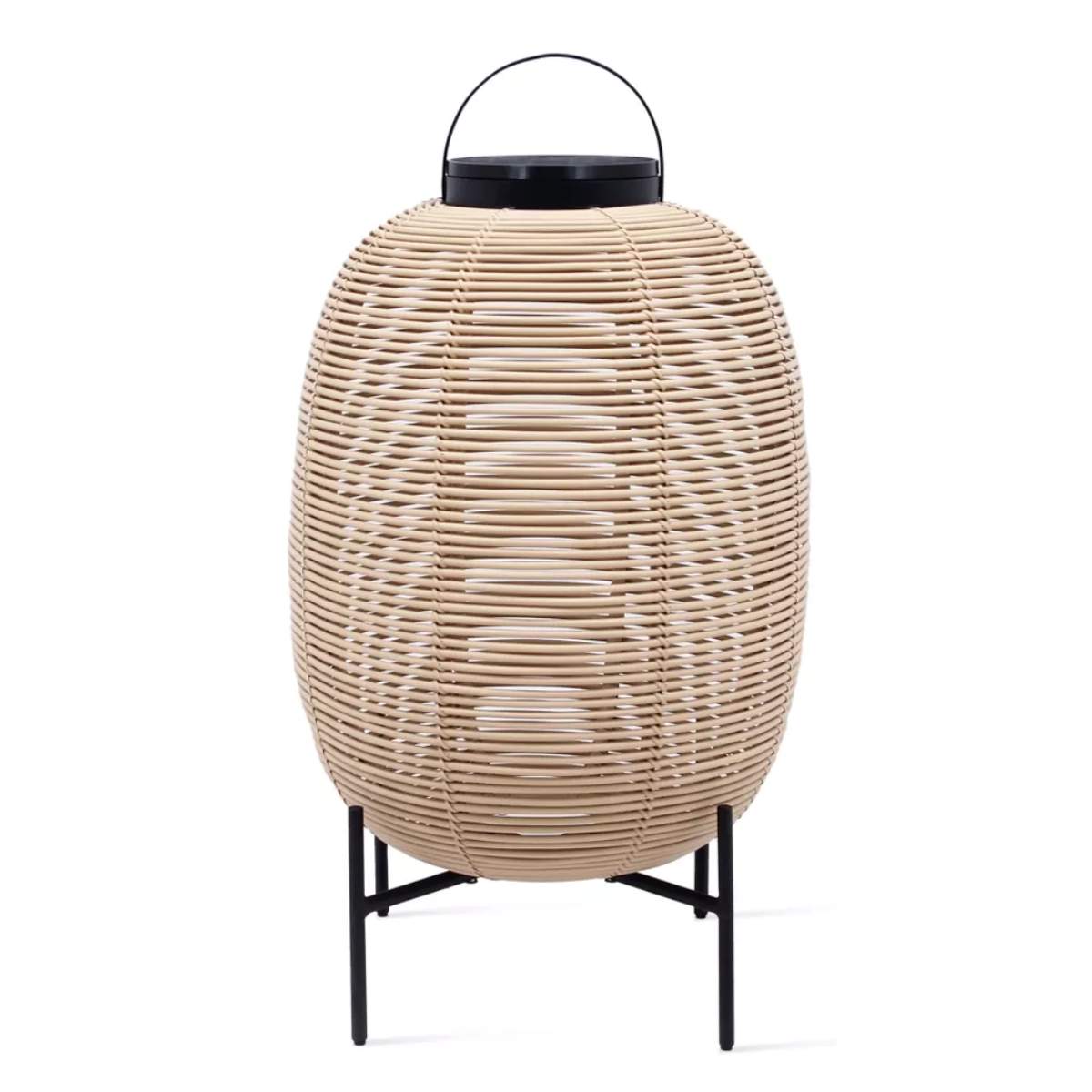 Vincent Shepherd Tika Solar Lantern Steel Base Camel Large
