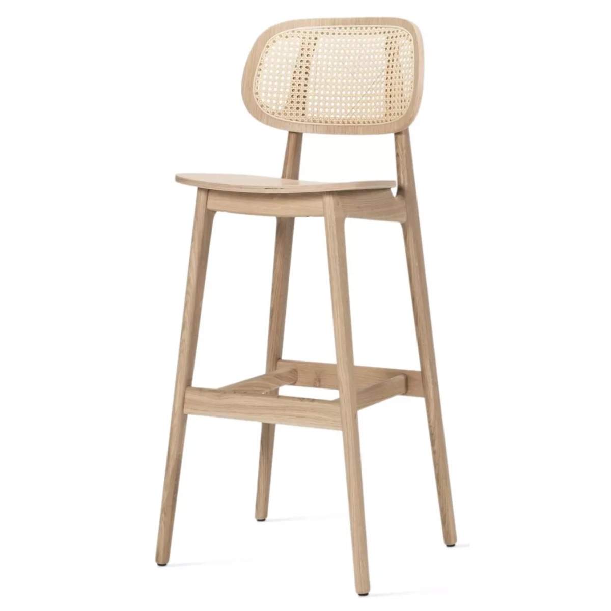 Vincent Shepherd Titus Bar Stool - Natural Oak Varnish