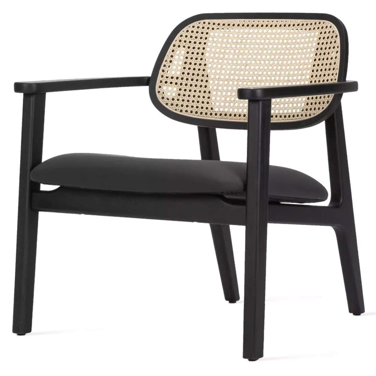 Vincent Shepherd Titus Lounge Chair Black Oak Black Seat Pad