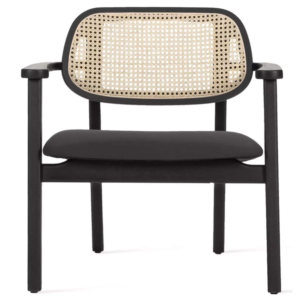 Vincent Shepherd Titus Lounge Chair Black Oak Black Seat Pad