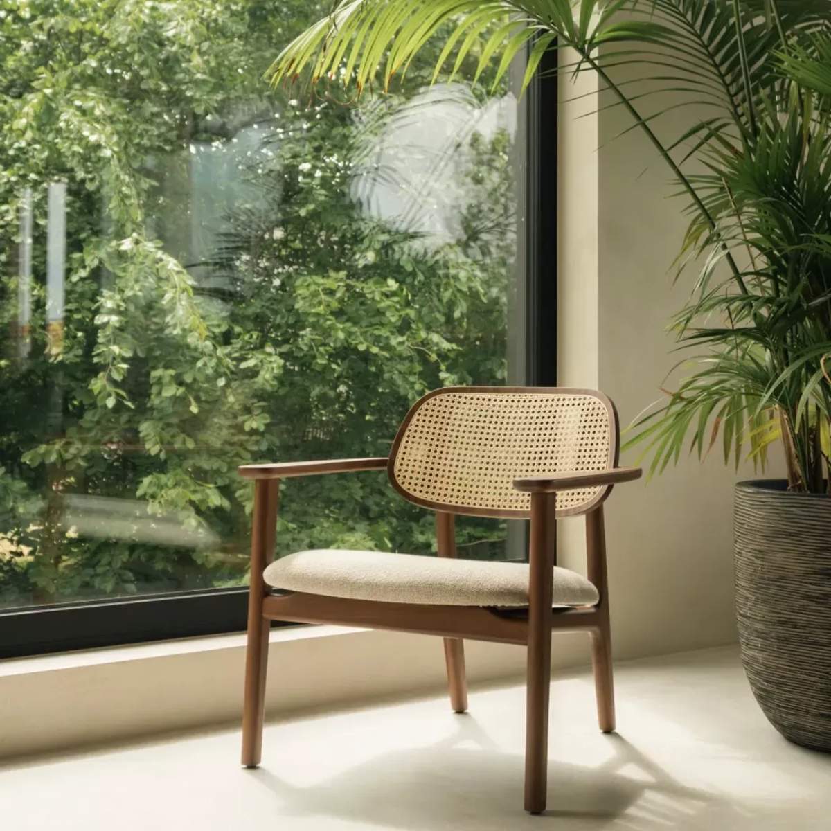 Vincent Shepherd Titus Lounge Chair Natural Oak Chestnut Seat