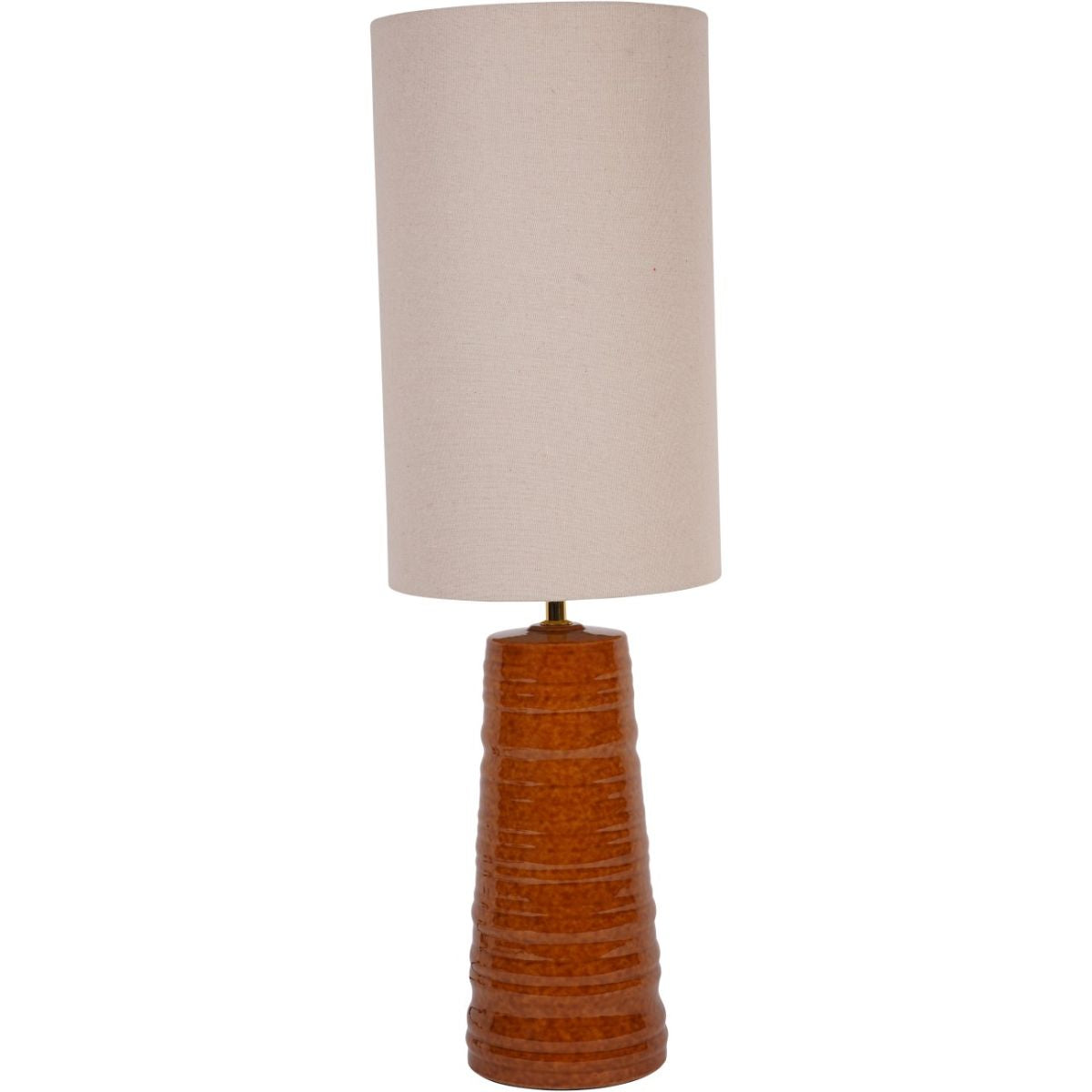 Libra Interiors Tivoli Ceramic Table Lamp Terracotta with Shade E27 60W
