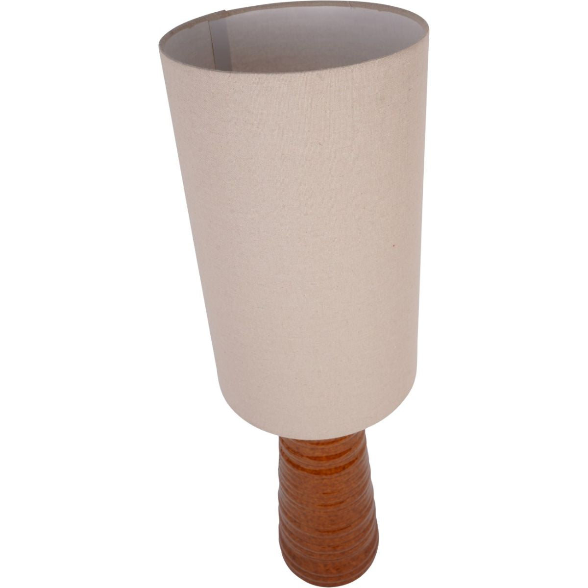 Libra Interiors Tivoli Ceramic Table Lamp Terracotta with Shade E27 60W