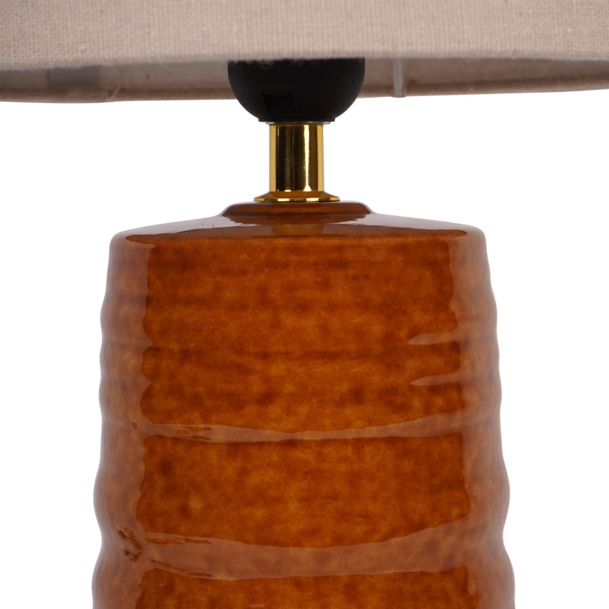 Libra Interiors Tivoli Ceramic Table Lamp Terracotta with Shade E27 60W