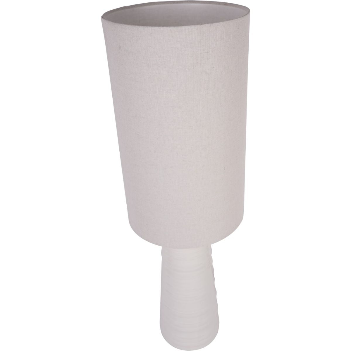 Libra Interiors Tivoli Ceramic Table Lamp White with Shade E27 60W