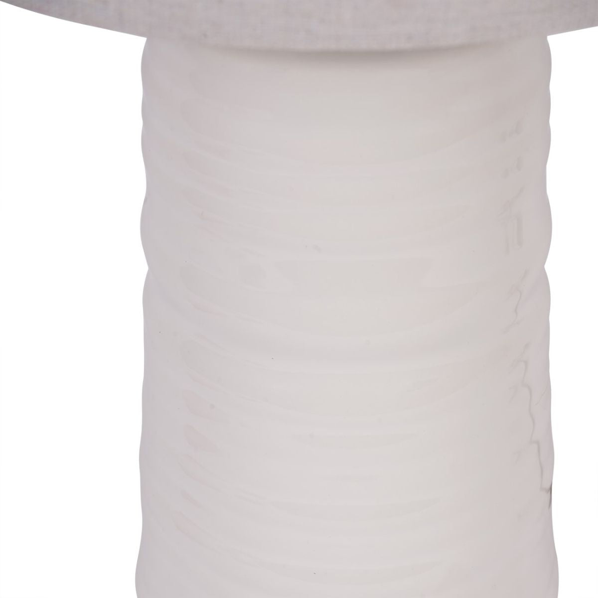 Libra Interiors Tivoli Ceramic Table Lamp White with Shade E27 60W