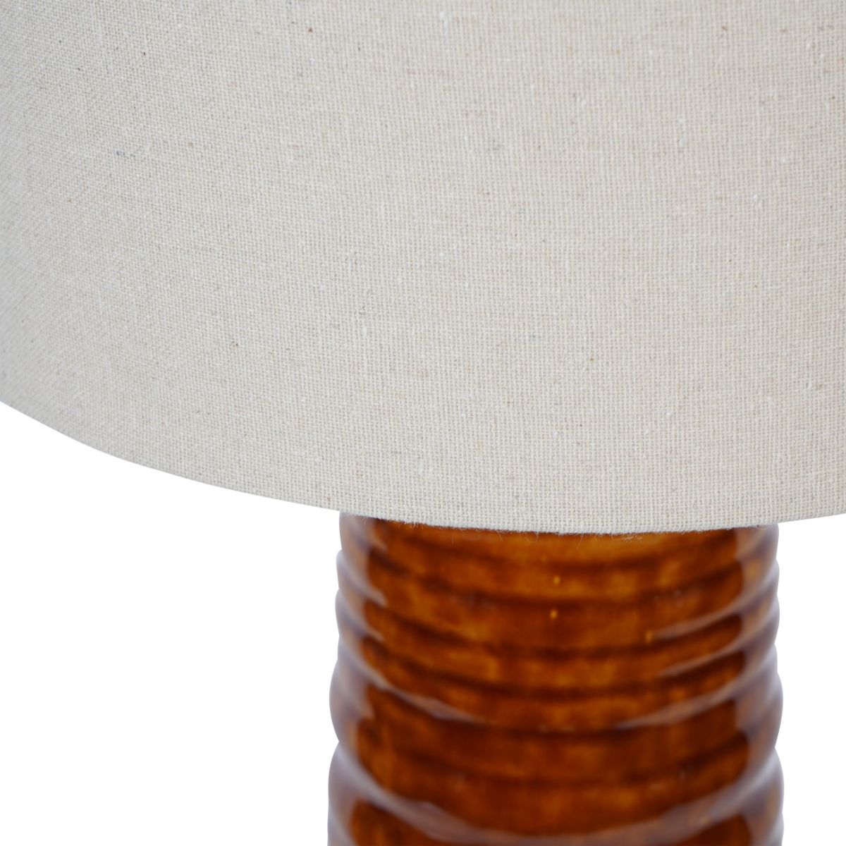 Libra Interiors Tivoli Tall Ceramic Floor Lamp Terracotta with Shade E27 60W