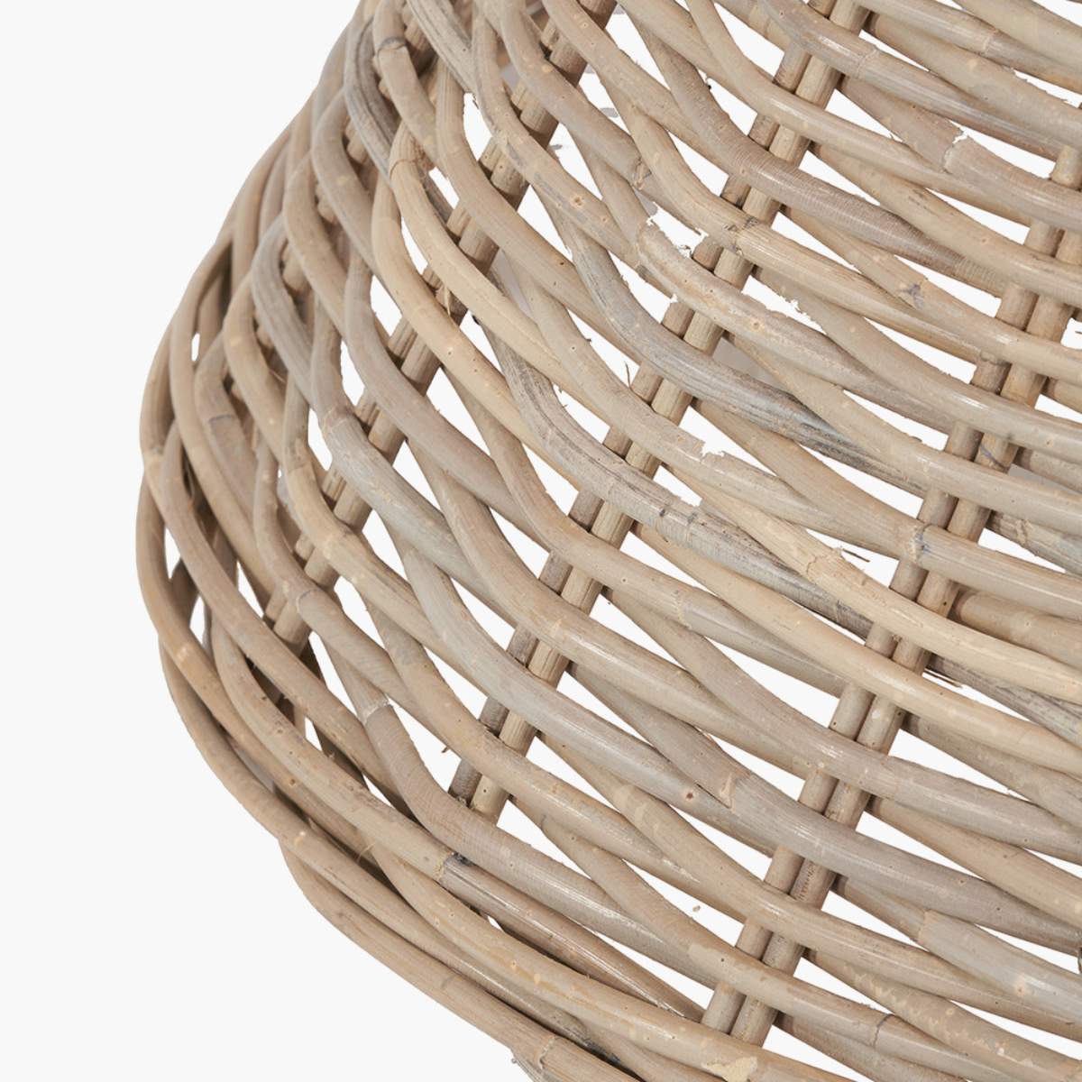 Pacific Lifestyle Tobs Grey Kubu Rattan Christmas Tree Basket Skirt Ring