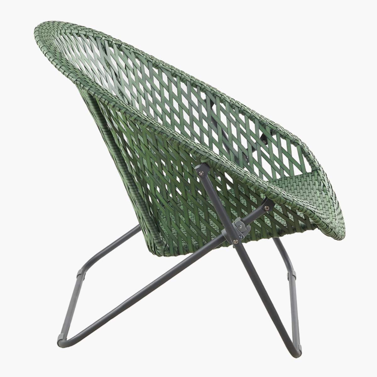 Pacific Lifestyle Tobs Outdoor Emerald Green Synthetic Rattan Lounger Chair