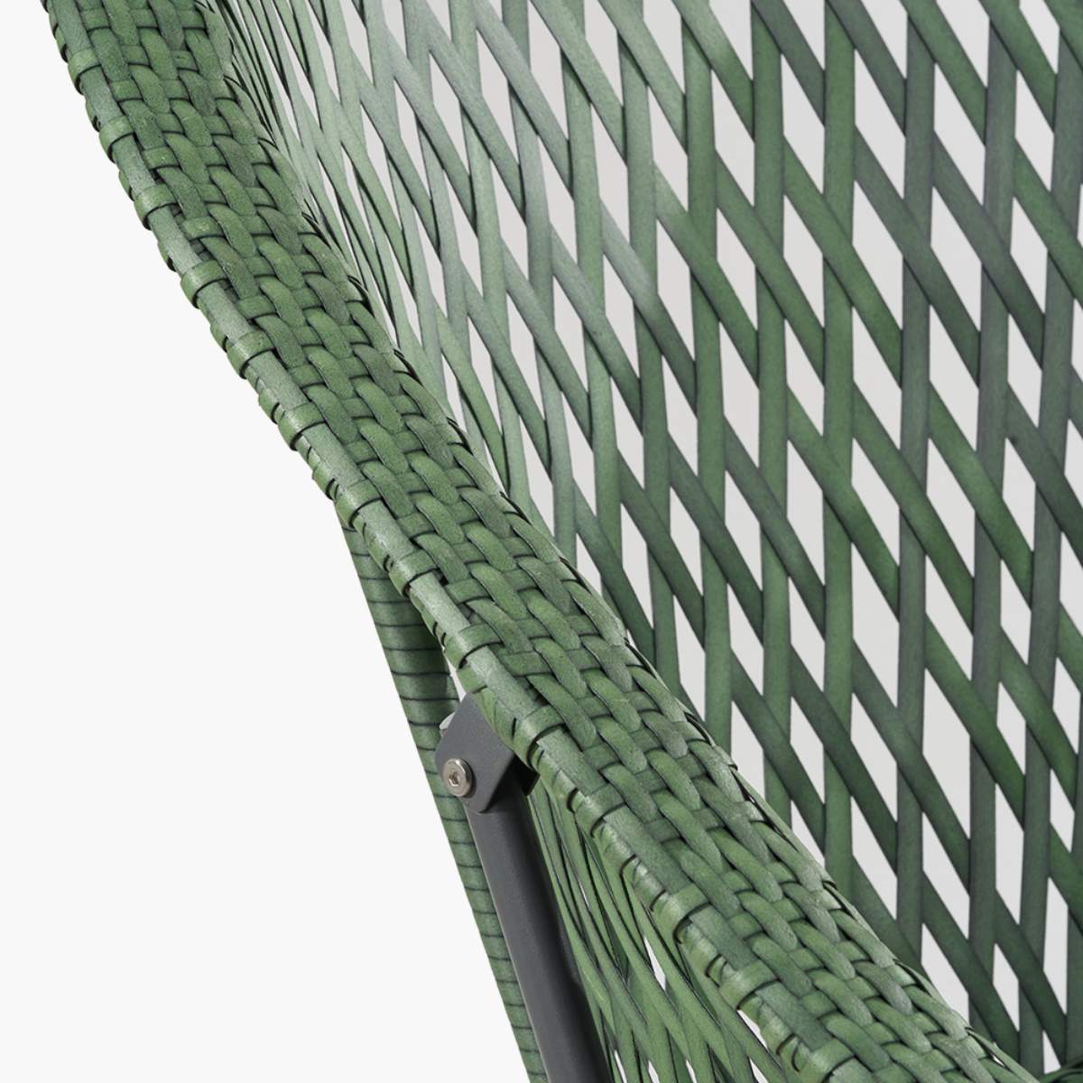 Pacific Lifestyle Tobs Outdoor Emerald Green Synthetic Rattan Lounger Chair