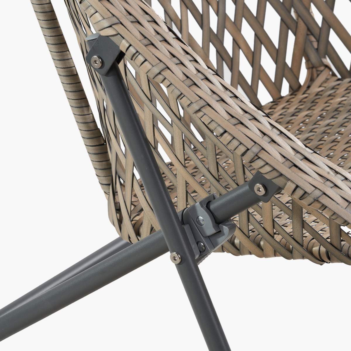 Pacific Lifestyle Tobs Outdoor Grey Foldable Loungers Set