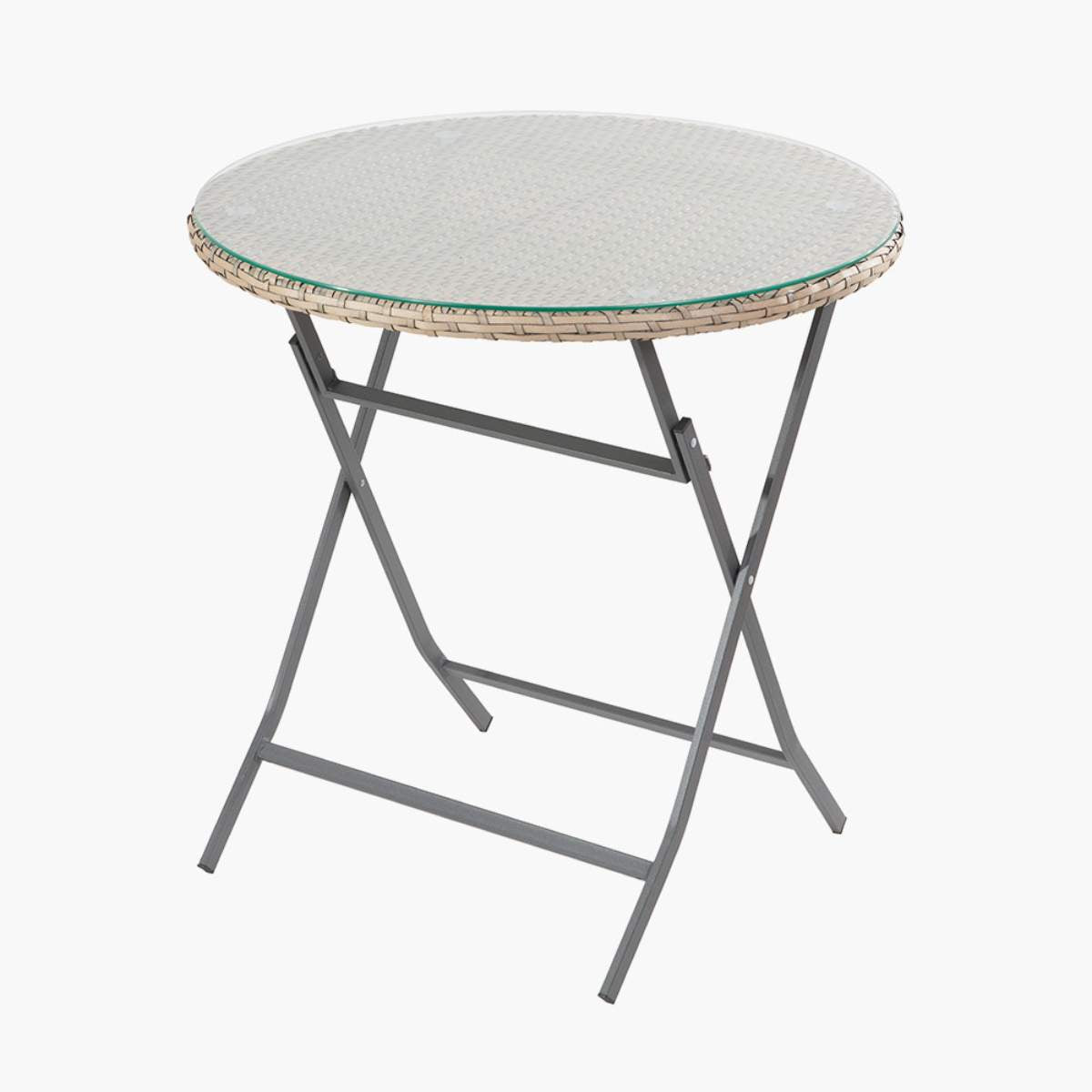 Pacific Lifestyle Tobs Outdoor Grey Synthetic Rattan Bench & Two Armchairs Bistro Set