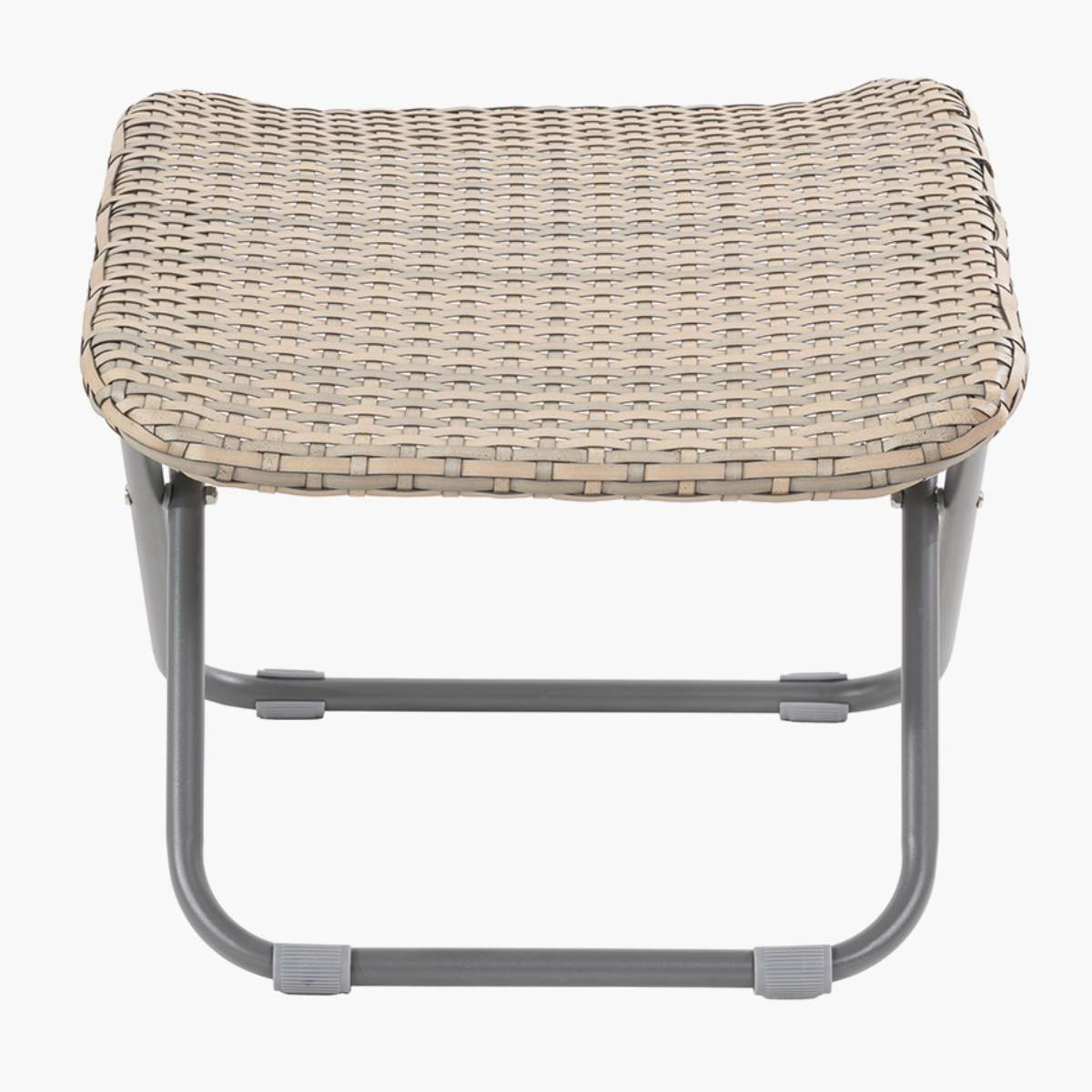 Pacific Lifestyle Tobs Outdoor Grey Synthetic Rattan Folding Footstool