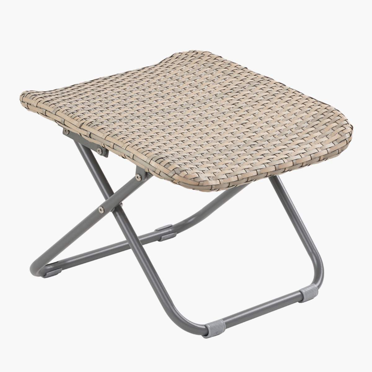 Pacific Lifestyle Tobs Outdoor Grey Synthetic Rattan Folding Footstool