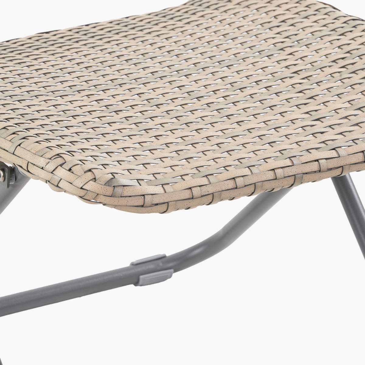 Pacific Lifestyle Tobs Outdoor Grey Synthetic Rattan Folding Footstool