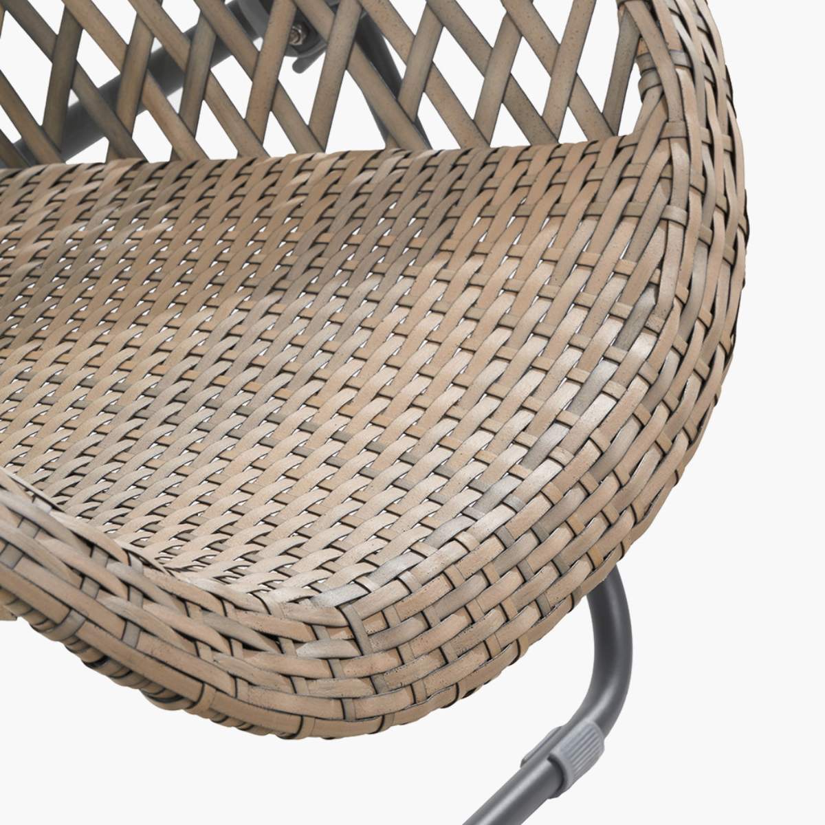 Pacific Lifestyle Tobs Outdoor Grey Synthetic Rattan Lounger Chair