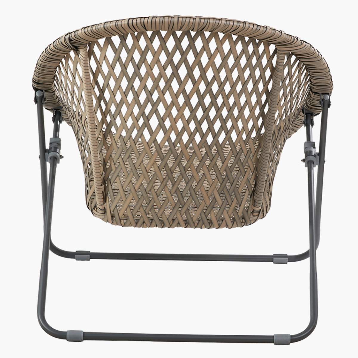 Pacific Lifestyle Tobs Outdoor Grey Synthetic Rattan Lounger Chair