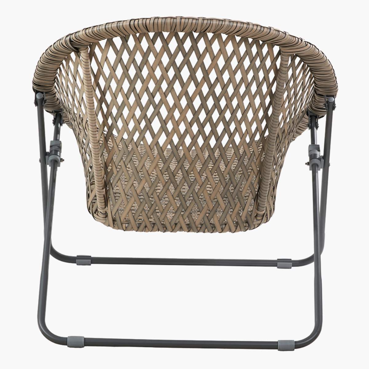 Pacific Lifestyle Tobs Outdoor Grey Synthetic Rattan Lounger Chair