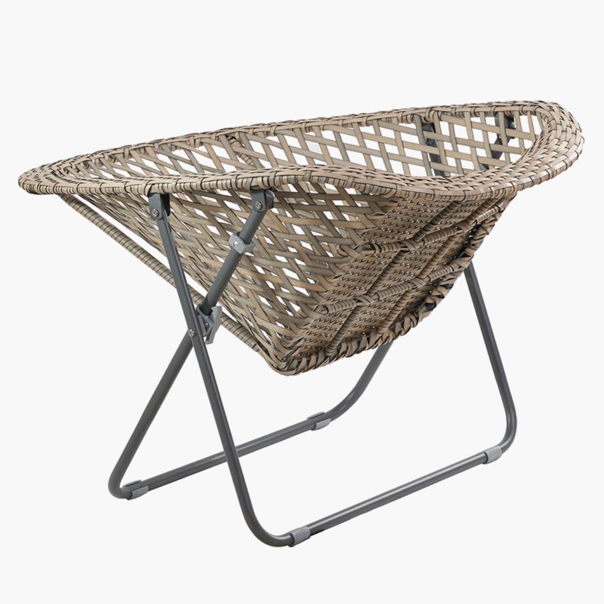 Pacific Lifestyle Tobs Outdoor Grey Synthetic Rattan Lounger Chair