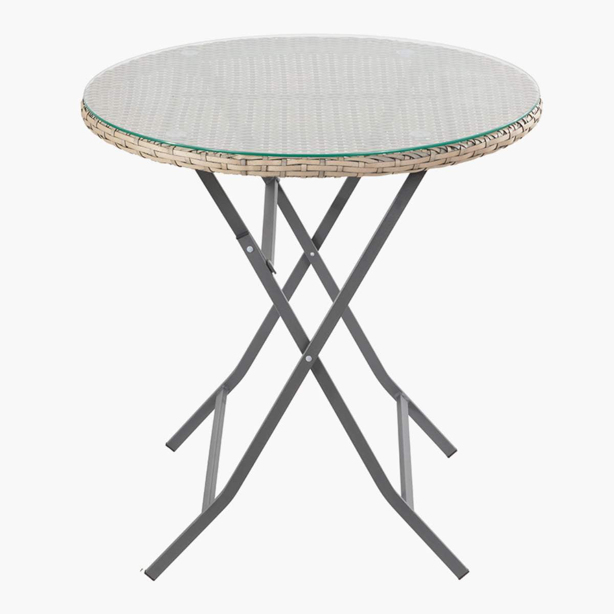 Pacific Lifestyle Tobs Outdoor Grey Synthetic Rattan Stackable Bistro Set