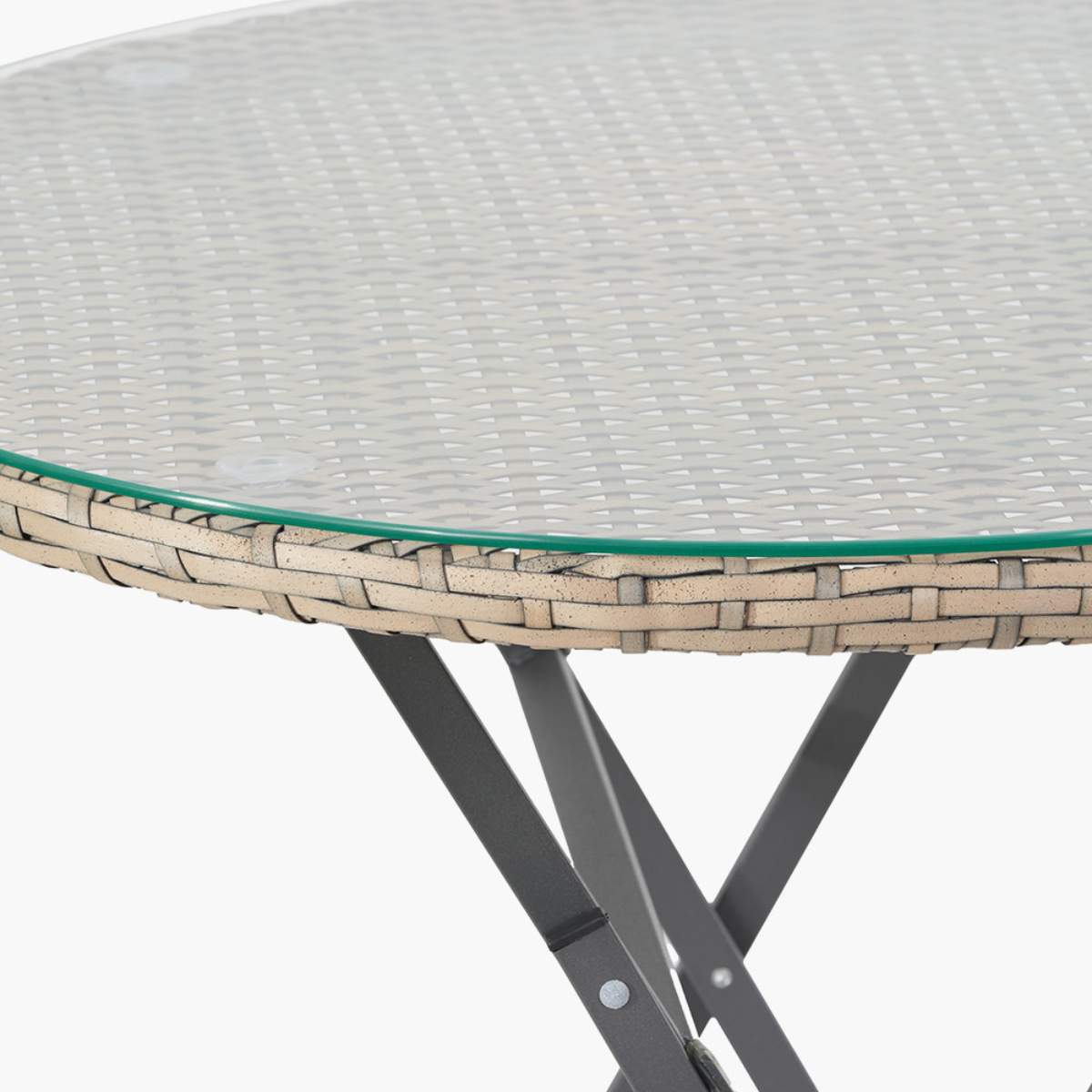 Pacific Lifestyle Tobs Outdoor Grey Synthetic Rattan Stackable Bistro Set