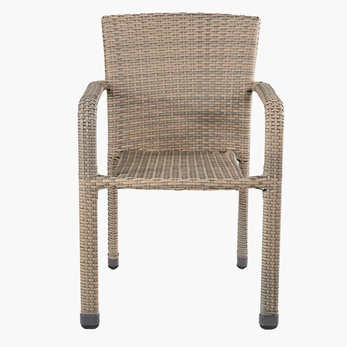 Pacific Lifestyle Tobs Outdoor Grey Synthetic Rattan Stackable Bistro Set