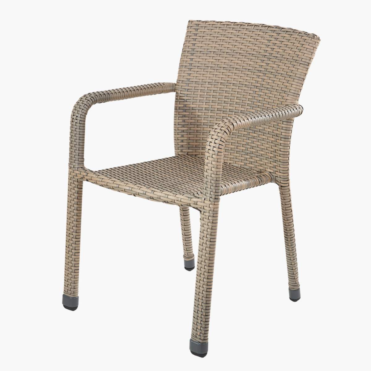 Pacific Lifestyle Tobs Outdoor Grey Synthetic Rattan Stackable Bistro Set