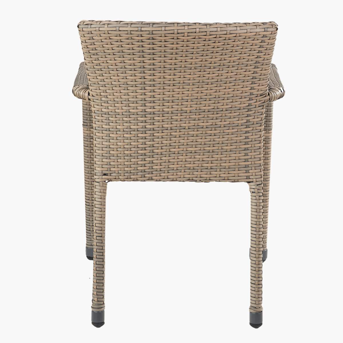 Pacific Lifestyle Tobs Outdoor Grey Synthetic Rattan Stackable Bistro Set