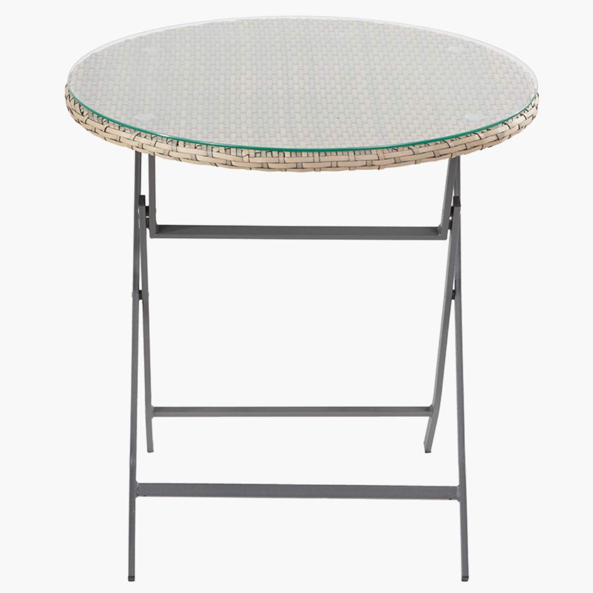 Pacific Lifestyle Tobs Outdoor Grey Synthetic Rattan Stackable Bistro Set