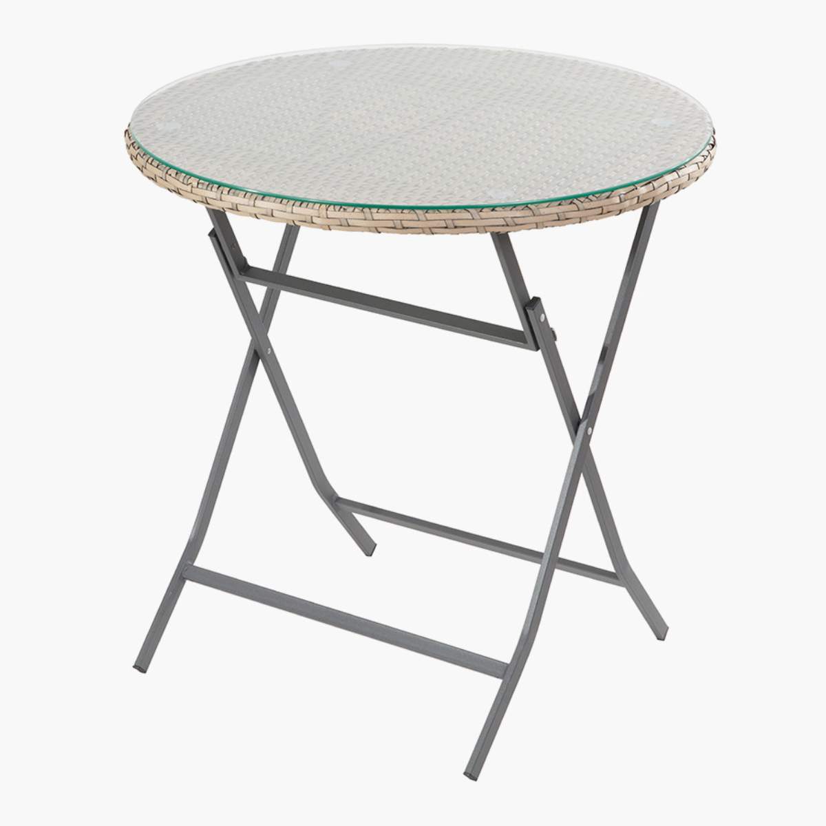 Pacific Lifestyle Tobs Outdoor Grey Synthetic Rattan Stackable Bistro Set