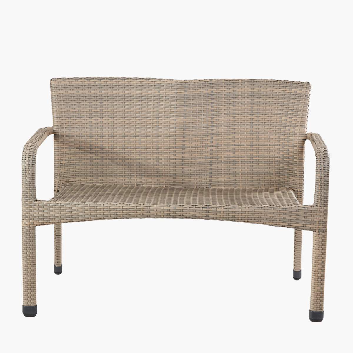 Pacific Lifestyle Tobs Outdoor Grey Synthetic Rattan Stacking Bench