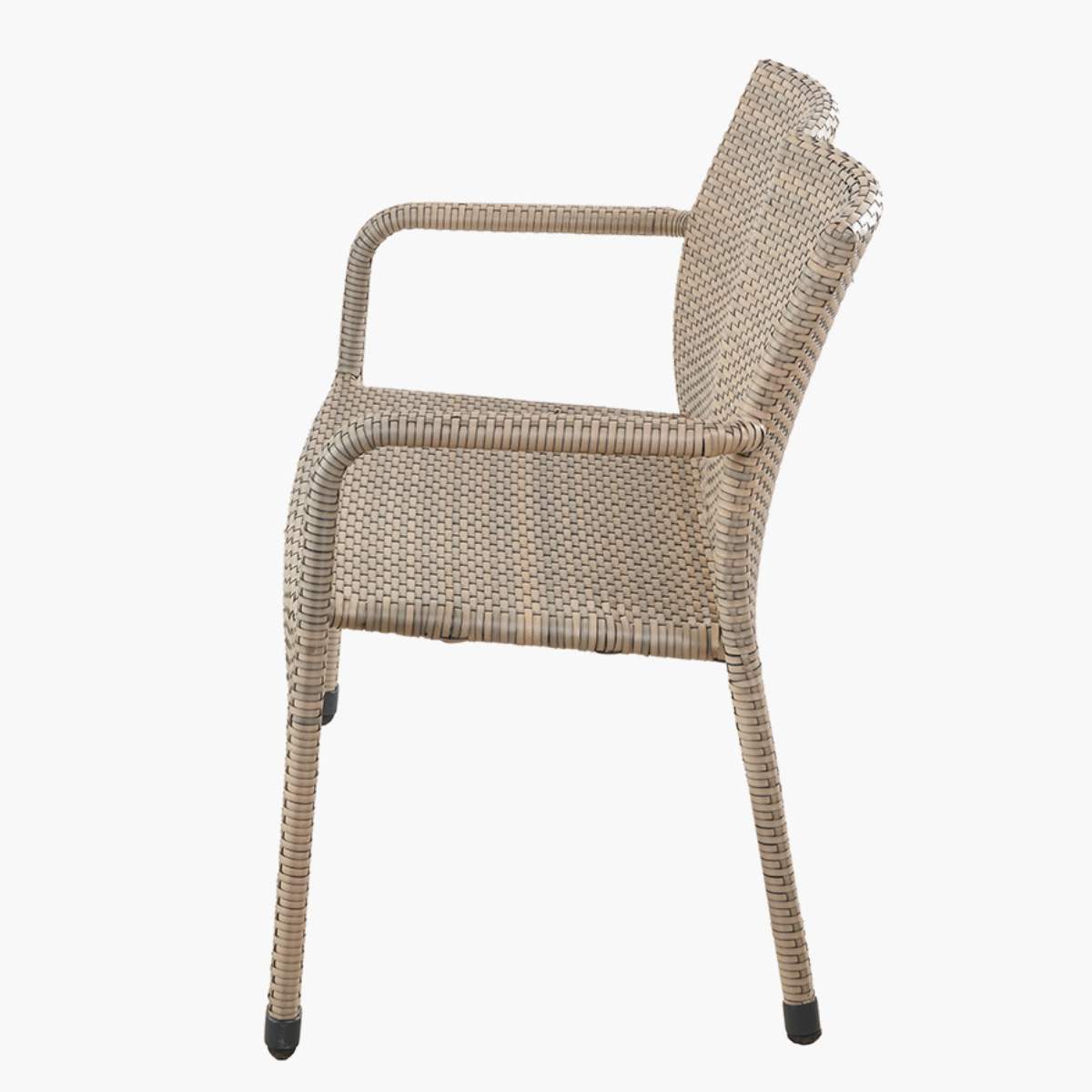 Pacific Lifestyle Tobs Outdoor Grey Synthetic Rattan Stacking Bench