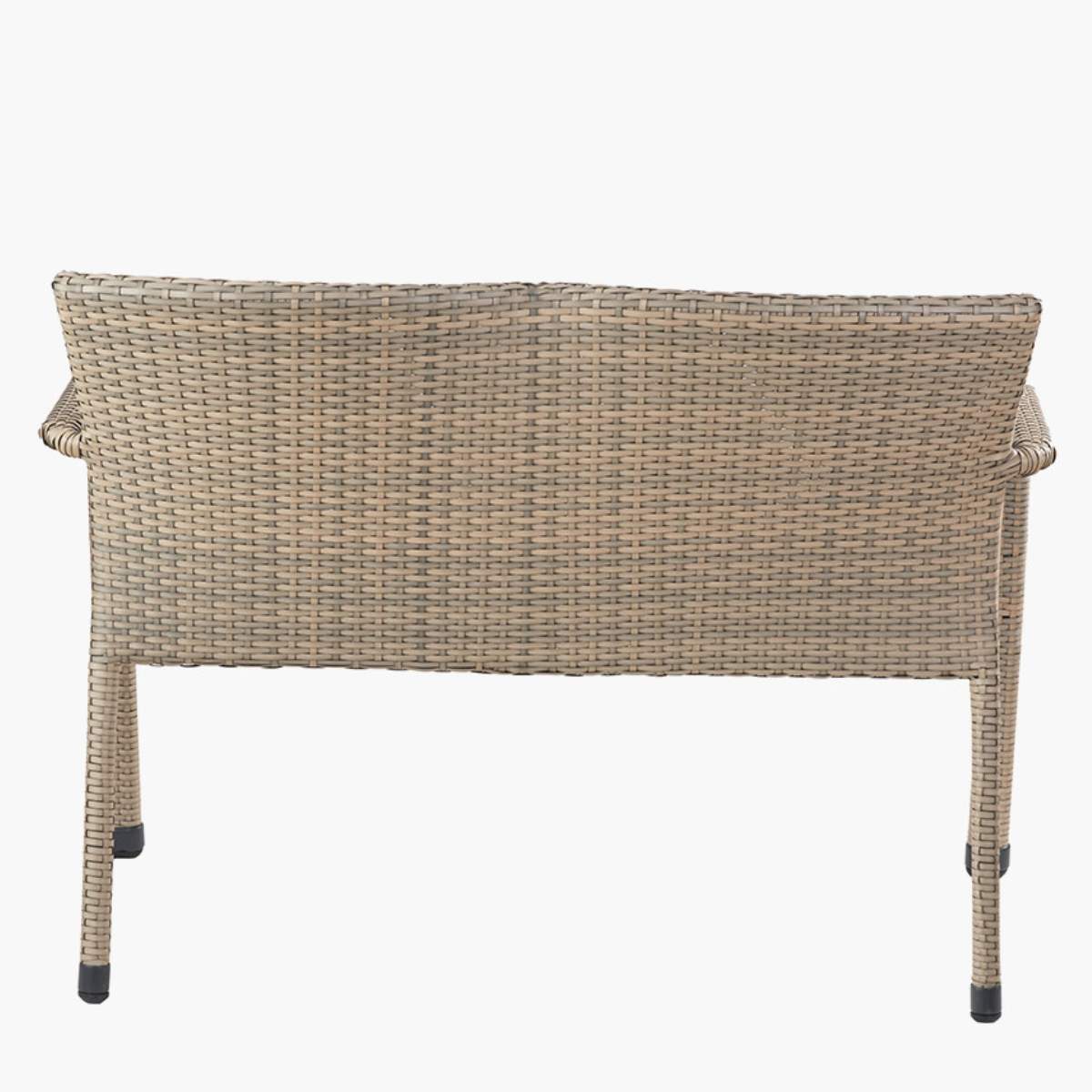 Pacific Lifestyle Tobs Outdoor Grey Synthetic Rattan Stacking Bench