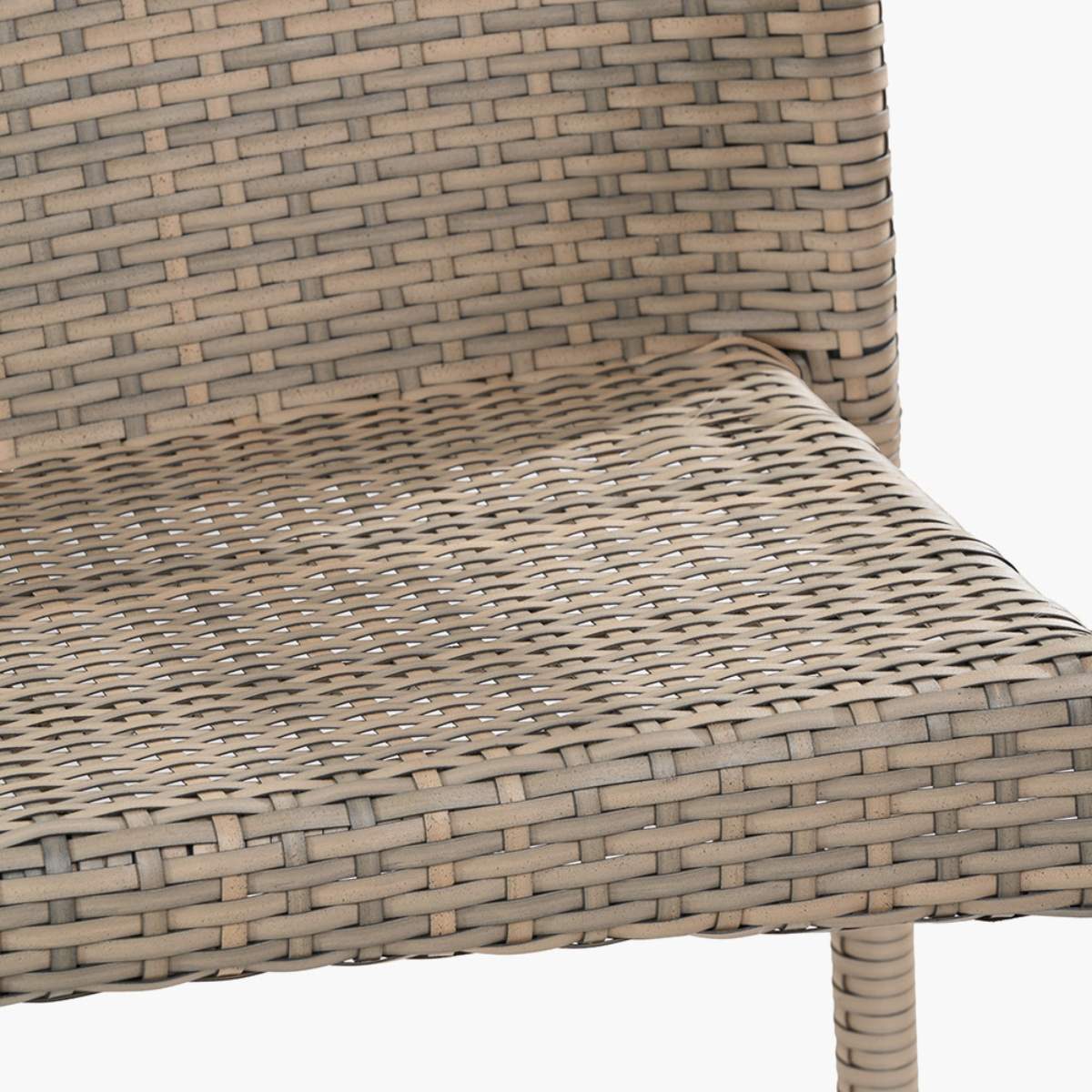 Pacific Lifestyle Tobs Outdoor Grey Synthetic Rattan Stacking Bench