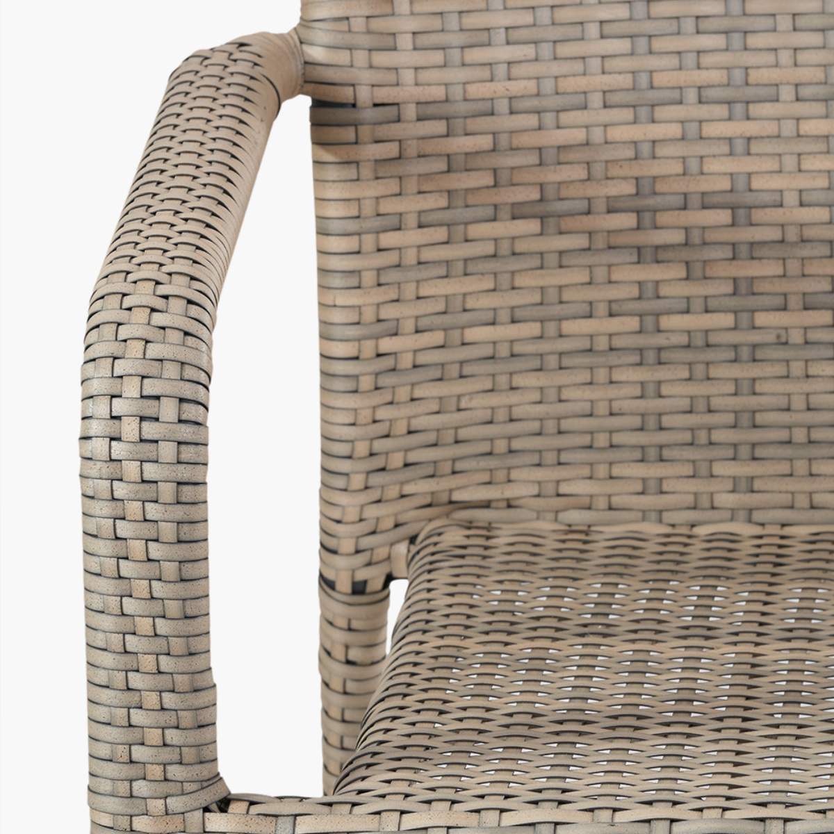 Pacific Lifestyle Tobs Outdoor Grey Synthetic Rattan Stacking Bench