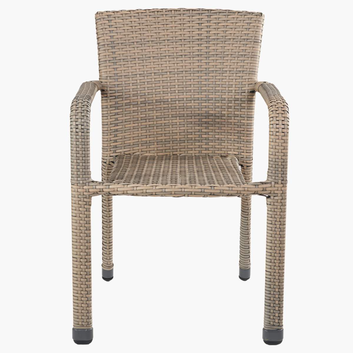 Pacific Lifestyle Tobs Outdoor Grey Synthetic Rattan Stacking Chair