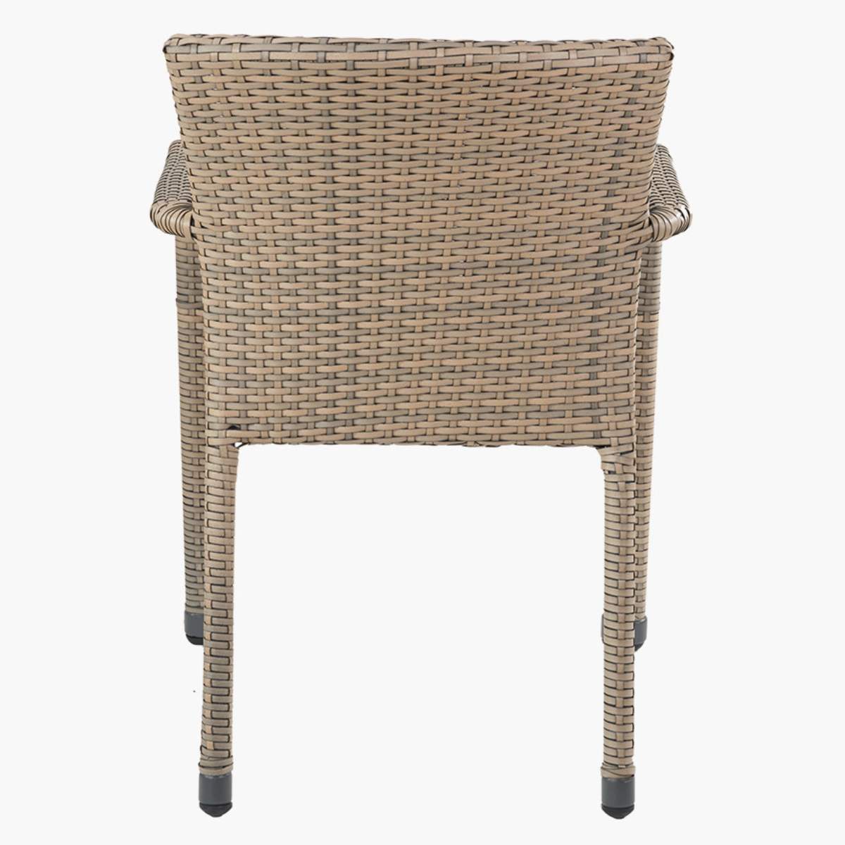 Pacific Lifestyle Tobs Outdoor Grey Synthetic Rattan Stacking Chair