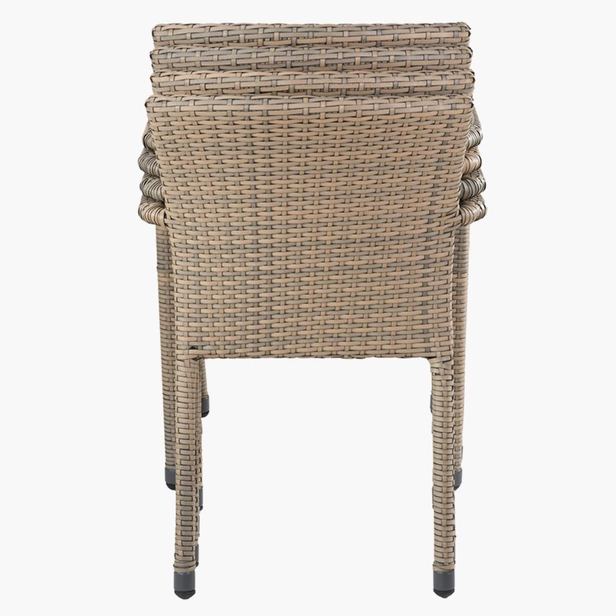 Pacific Lifestyle Tobs Outdoor Grey Synthetic Rattan Stacking Chair