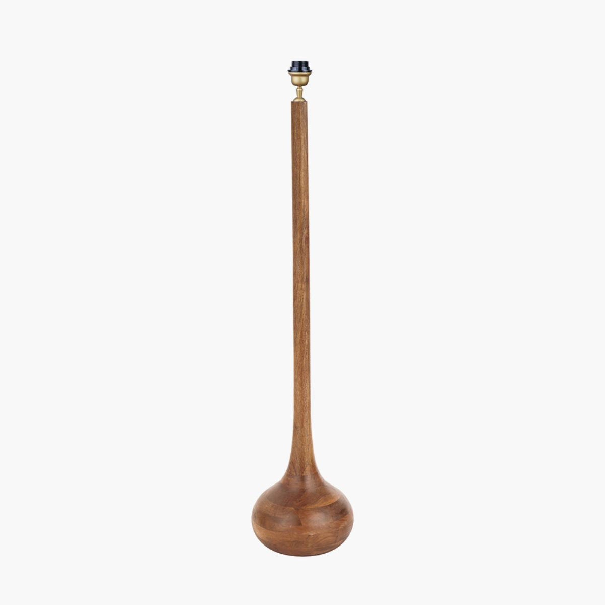 Pacific Lifestyle Toma Oiled Wood Tall Neck Floor Lamp Base