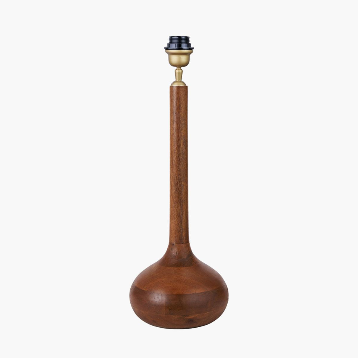 Pacific Lifestyle Toma Oiled Wood Tall Neck Table Lamp Base